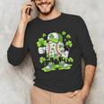Baseball Drip Ice Cream Shamrock Irish St Patricks Men Unisex Long Sleeve T-Shirt Baseball Drip Ice Cream Shamrock Irish St Patricks Men Unisex Long Sleeve T-Shirt