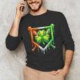 Baseball Drip Ice Cream St Patricks Day Shamrock Lucky Unisex Long Sleeve T-Shirt Baseball Drip Ice Cream St Patricks Day Shamrock Lucky Unisex Long Sleeve T-Shirt