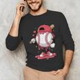 Baseball Drip Icecream Boy Kids Valentine Unisex Long Sleeve T-Shirt