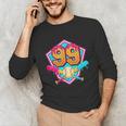 Baseball Drip Jersey Number 99 For Players & 99th Birthday Unisex Long Sleeve T-Shirt