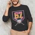 Baseball Drip Number 67 Fun Six Seven 6 7 Meme Unisex Long Sleeve T-Shirt
