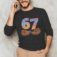 Baseball Drip Number 67 Player Six Seven Meme Unisex Long Sleeve T-Shirt