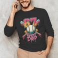 Baseball Drip Number 67 Player Sport For Men Women Kids Unisex Long Sleeve T-Shirt