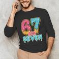 Baseball Drip Number 67 Player Trendy 6 7 Meme Unisex Long Sleeve T-Shirt Baseball Drip Number 67 Player Trendy 6 7 Meme Unisex Long Sleeve T-Shirt