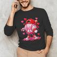 Baseball Drip Valentine Sports Vday Ice Cream Drip Heart Unisex Long Sleeve T-Shirt Baseball Drip Valentine Sports Vday Ice Cream Drip Heart Unisex Long Sleeve T-Shirt