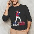 Make Baseball Great Again Donald Trump Baseball Unisex Long Sleeve T-Shirt Make Baseball Great Again Donald Trump Baseball Unisex Long Sleeve T-Shirt