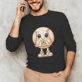 Baseball With Heart Hands Love Cute Baseball Unisex Long Sleeve T-Shirt Baseball With Heart Hands Love Cute Baseball Unisex Long Sleeve T-Shirt