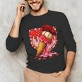 Baseball Heart Valentine Baseball Ice Cream Drip Boys Girls Unisex Long Sleeve T-Shirt Baseball Heart Valentine Baseball Ice Cream Drip Boys Girls Unisex Long Sleeve T-Shirt