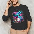 Baseball Ice Cream Drip 100 Days Of School Student Teacher Unisex Long Sleeve T-Shirt Baseball Ice Cream Drip 100 Days Of School Student Teacher Unisex Long Sleeve T-Shirt