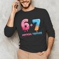 Baseball Ice Cream Drip 67 Official Teenager 13th Birthday Unisex Long Sleeve T-Shirt
