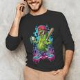 Baseball Ice Cream Drip Boys And Girls Batter Game Day Unisex Long Sleeve T-Shirt