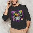 Baseball Ice Cream Drip Boys Mardi Gras Carnival Party Mask Unisex Long Sleeve T-Shirt Baseball Ice Cream Drip Boys Mardi Gras Carnival Party Mask Unisex Long Sleeve T-Shirt