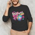 Baseball Ice Cream Drip Coquette Women Girls Mom Mama Unisex Long Sleeve T-Shirt Baseball Ice Cream Drip Coquette Women Girls Mom Mama Unisex Long Sleeve T-Shirt