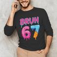 Baseball Ice Cream Drip Number 67 Player Or 67th Birthday Unisex Long Sleeve T-Shirt Baseball Ice Cream Drip Number 67 Player Or 67th Birthday Unisex Long Sleeve T-Shirt