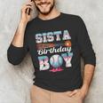 Baseball Ice Cream Drip Sista Of The Birthday Boy Unisex Long Sleeve T-Shirt