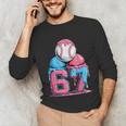Baseball Ice Cream Drip Six Seven Gen Alpha Meme 67 Unisex Long Sleeve T-Shirt Baseball Ice Cream Drip Six Seven Gen Alpha Meme 67 Unisex Long Sleeve T-Shirt