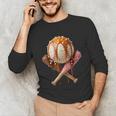 Baseball Ice Cream Drip Style Melting Ice Cream Youth Teen Unisex Long Sleeve T-Shirt Baseball Ice Cream Drip Style Melting Ice Cream Youth Teen Unisex Long Sleeve T-Shirt