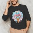 Baseball Ice Cream Heart Sunglasses Youth Boys Valentine Unisex Long Sleeve T-Shirt
