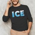 Baseball ICE Ice Cream Drip Baseball Drip Baseball Unisex Long Sleeve T-Shirt