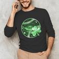 Baseball Irish Shamrock Lucky Clover St Patricks Day Boys Unisex Long Sleeve T-Shirt Baseball Irish Shamrock Lucky Clover St Patricks Day Boys Unisex Long Sleeve T-Shirt