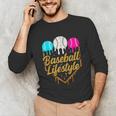 Baseball Lifestyle Baseball Drip Icecream Unisex Long Sleeve T-Shirt Baseball Lifestyle Baseball Drip Icecream Unisex Long Sleeve T-Shirt