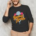 Baseball Lifestyle Home Plate Ice Cream Drip Men Boys Kids Unisex Long Sleeve T-Shirt