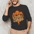 Baseball Lifestyle Home Plate Orange Ice Cream Drip Men Boys Unisex Long Sleeve T-Shirt Baseball Lifestyle Home Plate Orange Ice Cream Drip Men Boys Unisex Long Sleeve T-Shirt