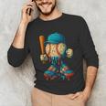 Baseball Lifestyle Youth Baseball Drip Icecream Unisex Long Sleeve T-Shirt Baseball Lifestyle Youth Baseball Drip Icecream Unisex Long Sleeve T-Shirt