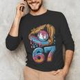 Baseball Player 67 Number 67th Sports Ice Cream Drip Unisex Long Sleeve T-Shirt Baseball Player 67 Number 67th Sports Ice Cream Drip Unisex Long Sleeve T-Shirt