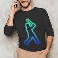 Baseball Player Graphic Unisex Long Sleeve T-Shirt Baseball Player Graphic Unisex Long Sleeve T-Shirt