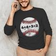 Baseball Red Stitches Sport Graphic 6432 Unisex Long Sleeve T-Shirt Baseball Red Stitches Sport Graphic 6432 Unisex Long Sleeve T-Shirt