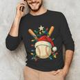 Baseball Santa Christmas Ball Baseball Lover Player Boys Unisex Long Sleeve T-Shirt Baseball Santa Christmas Ball Baseball Lover Player Boys Unisex Long Sleeve T-Shirt