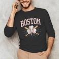 Baseball Shamrock Boston Massachusetts St Patrick’s Day Unisex Long Sleeve T-Shirt Baseball Shamrock Boston Massachusetts St Patrick’s Day Unisex Long Sleeve T-Shirt