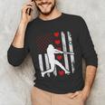Baseball Silhouette Heart USA Flag Hearts American Boys Kids Unisex Long Sleeve T-Shirt Baseball Silhouette Heart USA Flag Hearts American Boys Kids Unisex Long Sleeve T-Shirt
