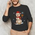 Baseball Snowman Merry Christmas Holiday Sports Xmas Pajamas Unisex Long Sleeve T-Shirt Baseball Snowman Merry Christmas Holiday Sports Xmas Pajamas Unisex Long Sleeve T-Shirt