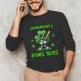 Baseball St Patrick's Day Irish Shamrock Trendy Unisex Long Sleeve T-Shirt Baseball St Patrick's Day Irish Shamrock Trendy Unisex Long Sleeve T-Shirt