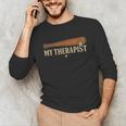 Baseball Tee My Therapist Bat Men Women Kids Unisex Long Sleeve T-Shirt Baseball Tee My Therapist Bat Men Women Kids Unisex Long Sleeve T-Shirt