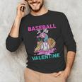 Baseball Is My Valentine Ice Cream Drip Crossed Bats Sport Unisex Long Sleeve T-Shirt Baseball Is My Valentine Ice Cream Drip Crossed Bats Sport Unisex Long Sleeve T-Shirt