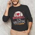 Baseball Is My Valentine Valentines Day Men Boys Kids Teen Unisex Long Sleeve T-Shirt Baseball Is My Valentine Valentines Day Men Boys Kids Teen Unisex Long Sleeve T-Shirt