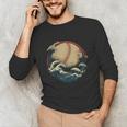 Baseball Waves Ocean Sports Baseball Fans Unisex Long Sleeve T-Shirt Baseball Waves Ocean Sports Baseball Fans Unisex Long Sleeve T-Shirt
