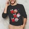 Basketball Baseball Soccer Christmas Ho Ho Ho Santa Xmas Unisex Long Sleeve T-Shirt