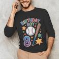 Birthday Boy 8th Birthday Baseball Unisex Long Sleeve T-Shirt Birthday Boy 8th Birthday Baseball Unisex Long Sleeve T-Shirt