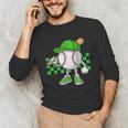 Boys St Patricks Day Baseball Player Pitcher Coach Kids Unisex Long Sleeve T-Shirt Boys St Patricks Day Baseball Player Pitcher Coach Kids Unisex Long Sleeve T-Shirt