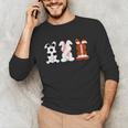 Bunny Football Baseball Sport Easter Day Unisex Long Sleeve T-Shirt Bunny Football Baseball Sport Easter Day Unisex Long Sleeve T-Shirt