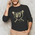 Camo Baseball Ice Cream Drip Number 67 Player 67th Birthday Unisex Long Sleeve T-Shirt