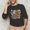 Checkered Leopard Game Day Baseball Men Women Kids Unisex Long Sleeve T-Shirt Checkered Leopard Game Day Baseball Men Women Kids Unisex Long Sleeve T-Shirt