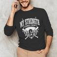 Christian Baseball My Strength Comes From The Lord Baseball Unisex Long Sleeve T-Shirt