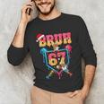 Christmas Gingerbread Bruh 67 Baseball Ice Cream Drip Kids Unisex Long Sleeve T-Shirt Christmas Gingerbread Bruh 67 Baseball Ice Cream Drip Kids Unisex Long Sleeve T-Shirt