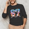 Dabbing Baseball Ice Cream Drip Number 67 Birthday Party Unisex Long Sleeve T-Shirt