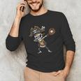 Dabbing Pirate Skeleton Baseball Dab Costume Boys Kids Men Unisex Long Sleeve T-Shirt